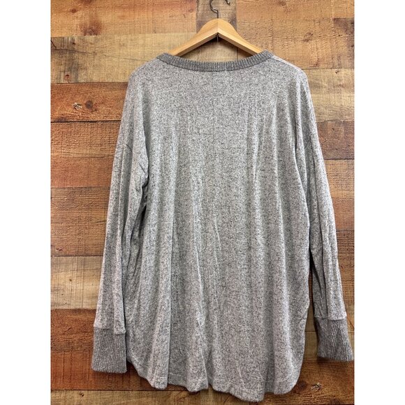 Gray Jockey Womens Long Sleeve Henley Top Size L - Picture 4 of 6